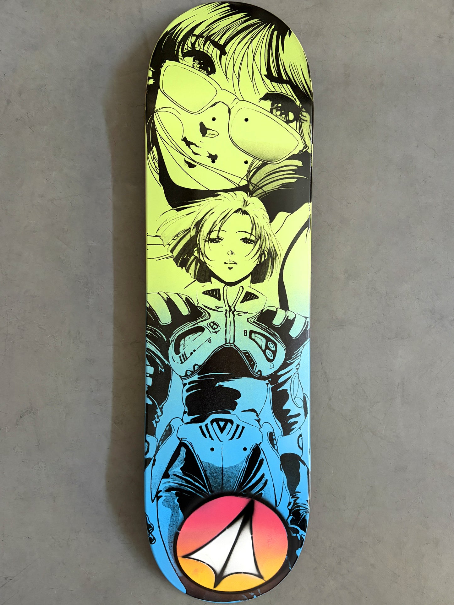 macross with logo 8.5 X 32.25 BLUE/GREEN MIXED PROCESS SIGNED 1 of 1