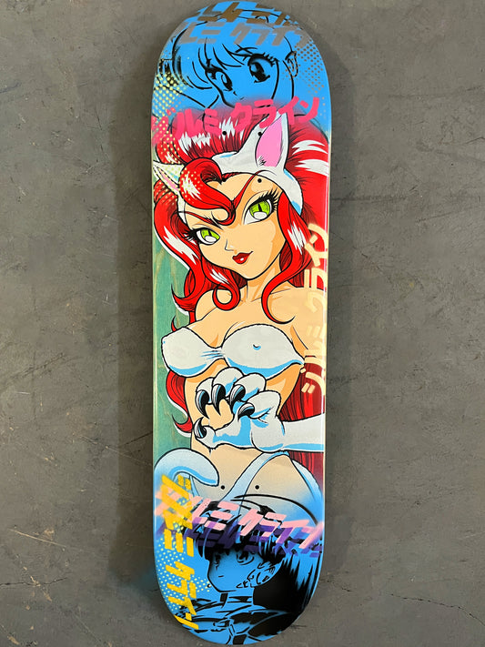 akiko 8.25 X 32.25 BLUE MIXED PROCESS SIGNED 1 of 1