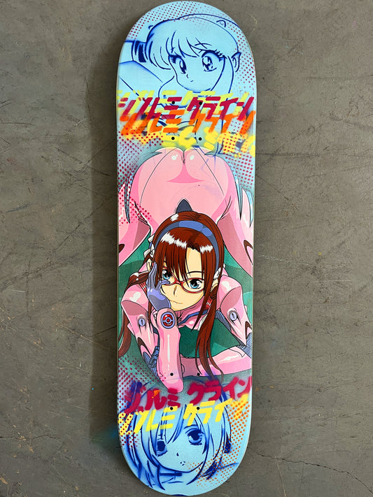 mari 8.25 X 32.25 BLUE GLITTER MIXED PROCESS SIGNED 1 of 1