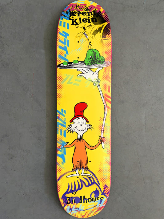 SIGNED green eggs board OG COLOR MIXED PROCESS 7.5 X 31.75 HAND SCREENED 1 OF 1