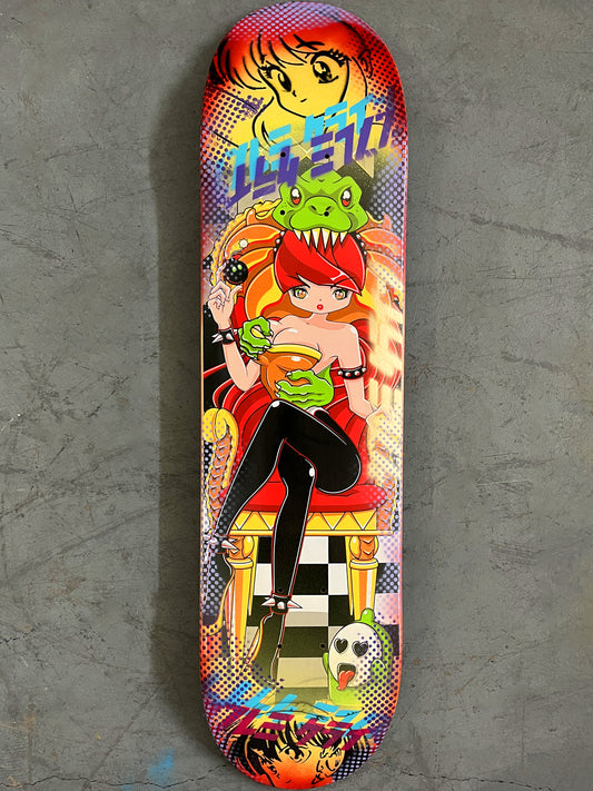 wowser 7.88 X 31.75 YELLOW/RED ANODIZED MIXED PROCESS SIGNED 1 of 1