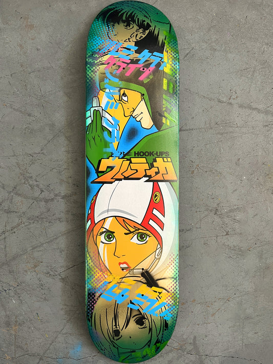 galaxy force 7.88 X 31.75 METALLIC GOLD/GREEN ANODIZED MIXED PROCESS SIGNED 1 of 1