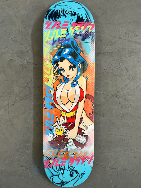 geisha 8.25 X 32.25 BLUE MIXED PROCESS SIGNED 1 of 1