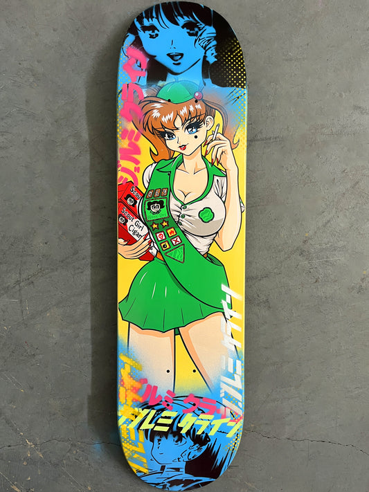 scout girl 7.88 X 31.75 BLUE MIXED PROCESS SIGNED 1 of 1