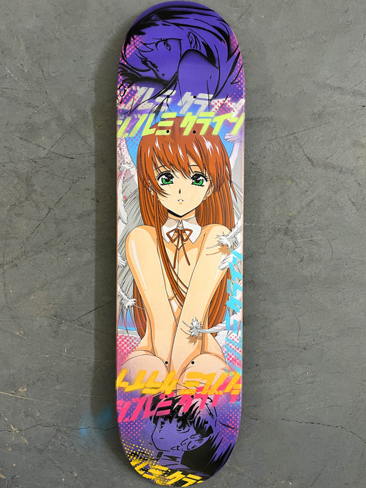 angel girl 8.0 X 31.75 PURPLE MIXED PROCESS SIGNED 1 of 1