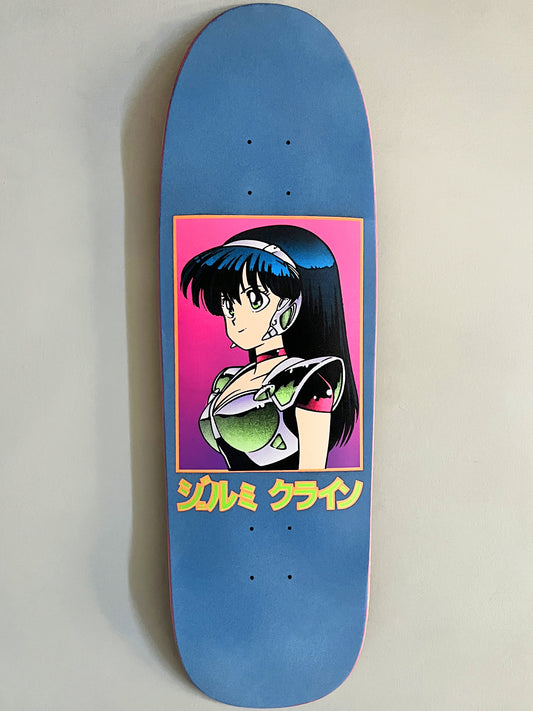 light blue velvet blacklight dream girl SIGNED 9.5 X 31.75 HAND SCREENED