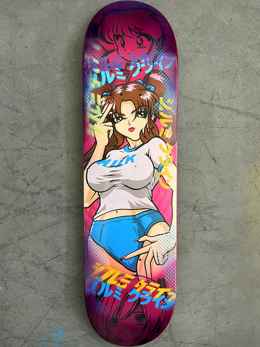 sakura 8.25 X 32.25 PINK/PURPLE ANODIZED MIXED PROCESS SIGNED 1 of 1