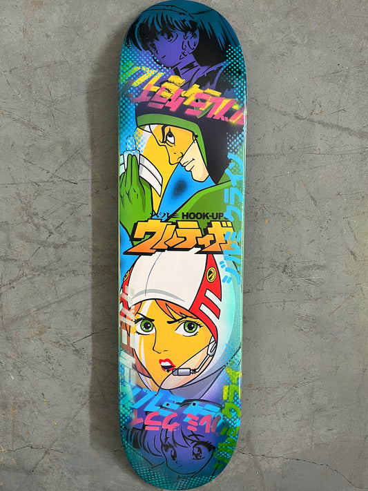 galaxy force 7.88 X 31.75 PURPLE/AQUA ANODIZED MIXED PROCESS SIGNED 1 of 1