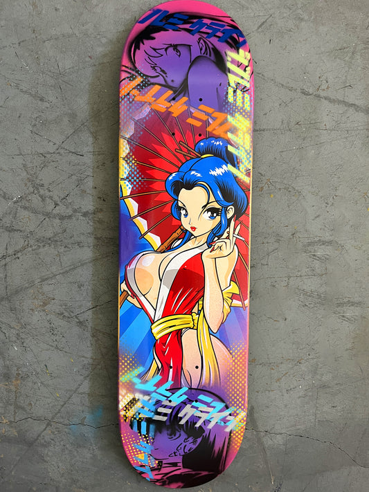 geisha 8.25 X 32.25 PURPLE/BLUE MIXED PROCESS SIGNED 1 of 1