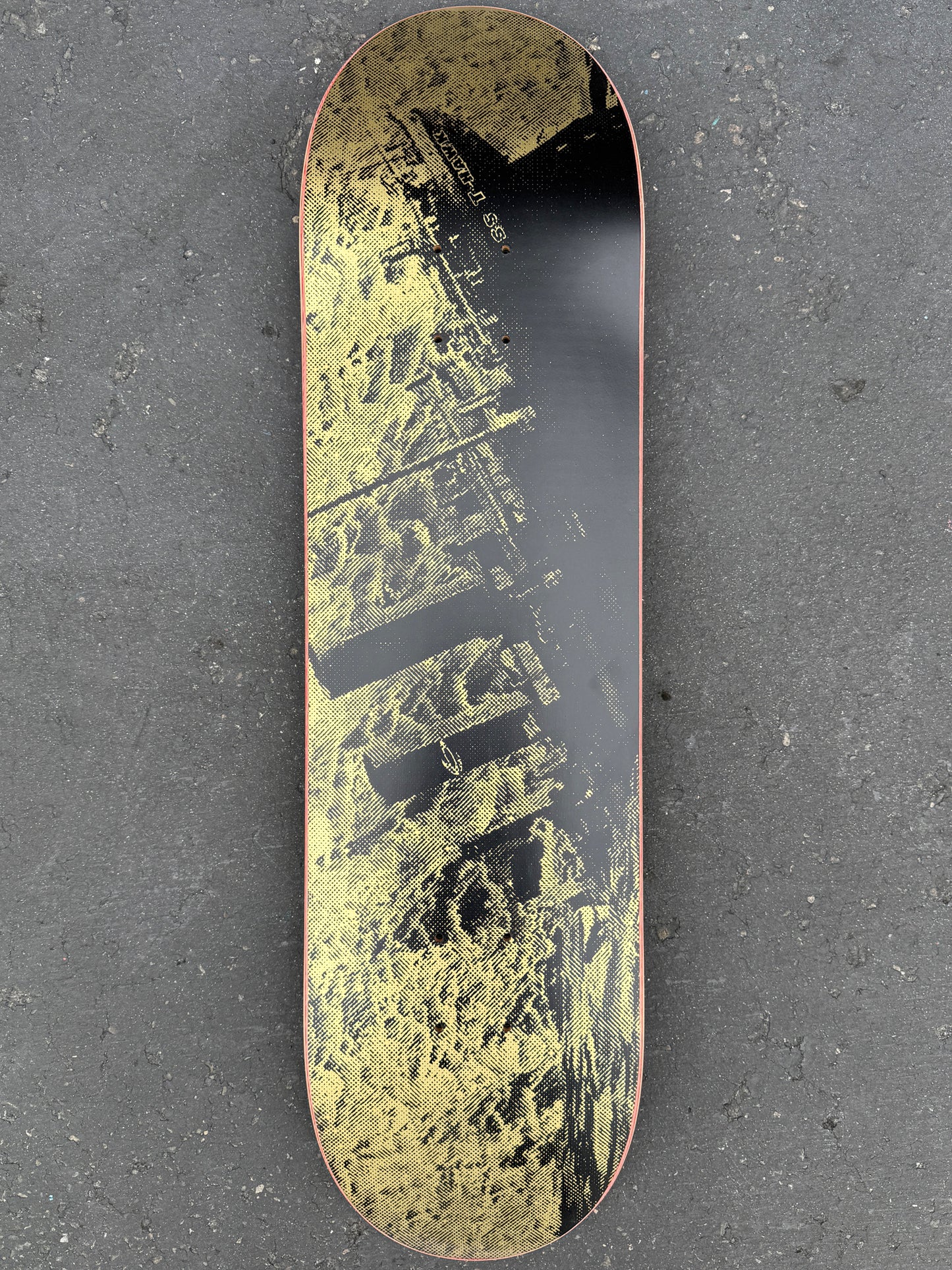 tony hawk titanic HAND SCREENED 8.25 X 32 METALLIC GOLD ONLY 9 MADE