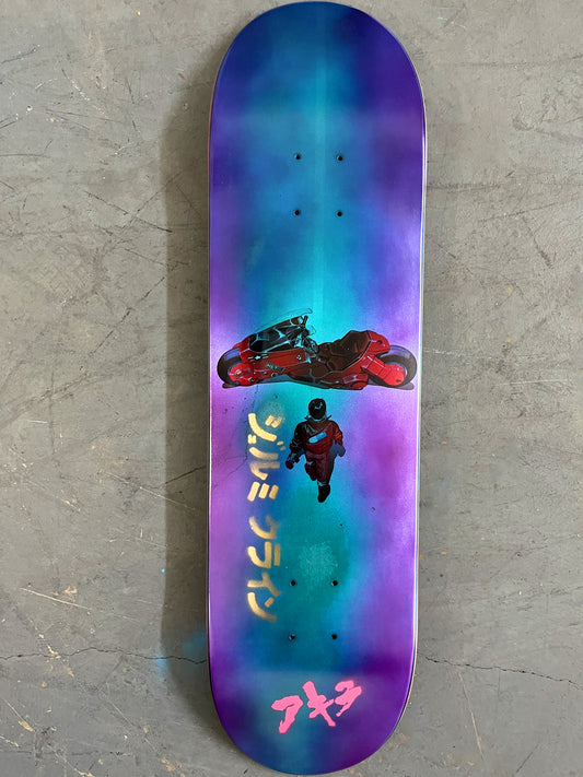 kaneda 8.5 X 32.25 PURPLE/AQUA FADE MIXED PROCESS SIGNED 1 of 1