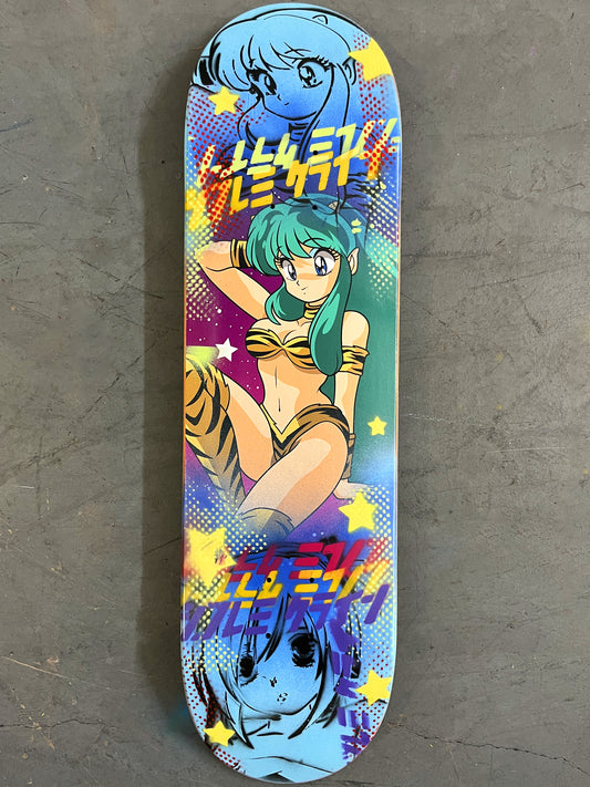 lum chan 2 8.25 X 32.25 BLUE GRADIENT MIXED PROCESS SIGNED 1 of 1