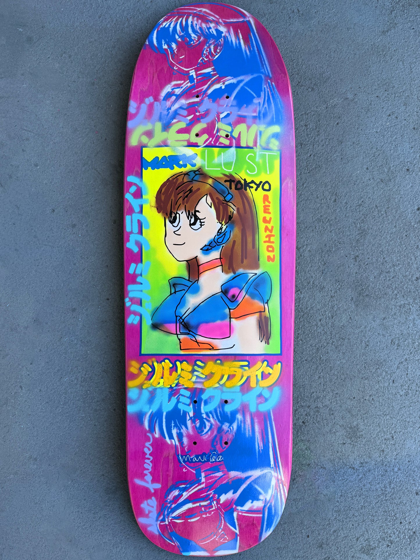 gonz dream girl PINK/BLUE 9.5 X 31.75 1 OF 1