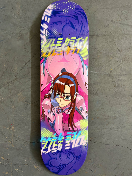 mari 8.25 X 32.25 PURPLE GLITTER MIXED PROCESS SIGNED 1 of 1