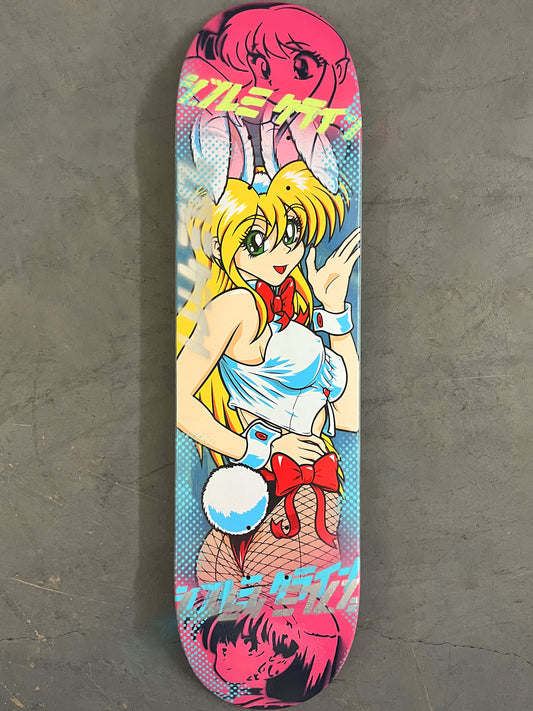 bunny girl 8.25 X 32.25 BLUE MIXED PROCESS SIGNED 1 of 1