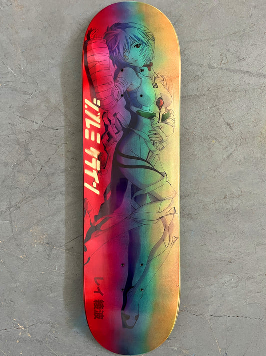 rei 3 8.25 X 32.25 ANODIZED RED/ORANGE/PURPLE/AQUA MIXED PROCESS SIGNED 1 of 1