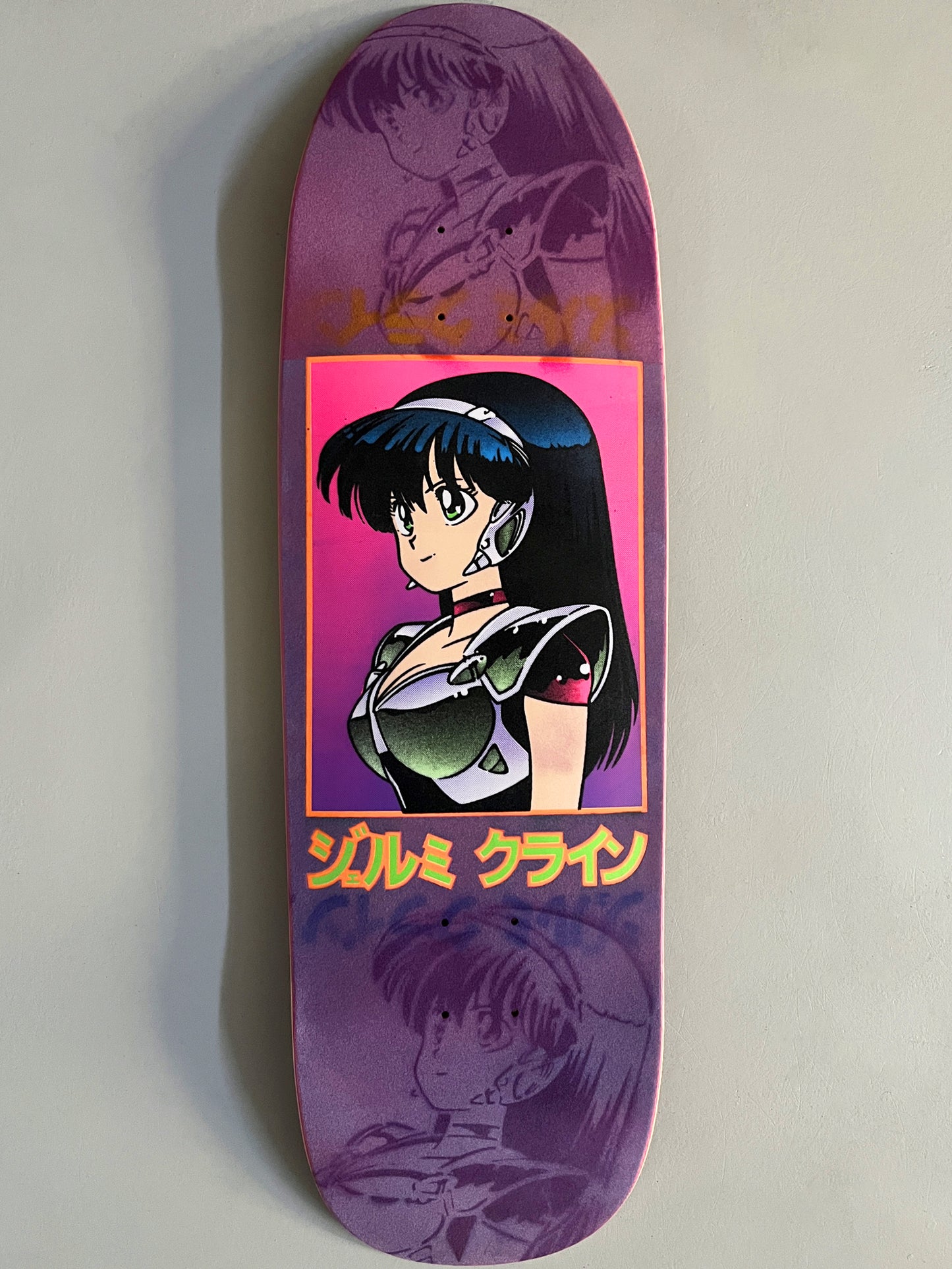 purple velvet blacklight dream girl MIXED PROCESS 9.5 X 31.75 HAND SCREENED 1 OF 1