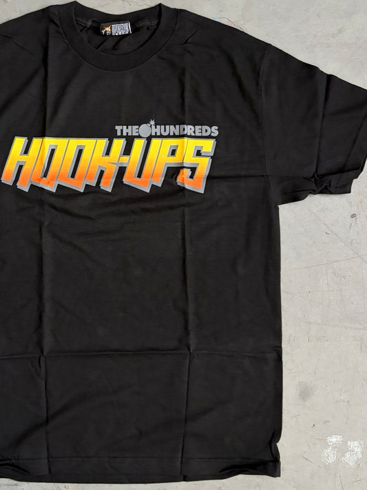 HOOK-UPS X HUNDREDS logo - BLACK - NEW OLD STOCK FROM 2013