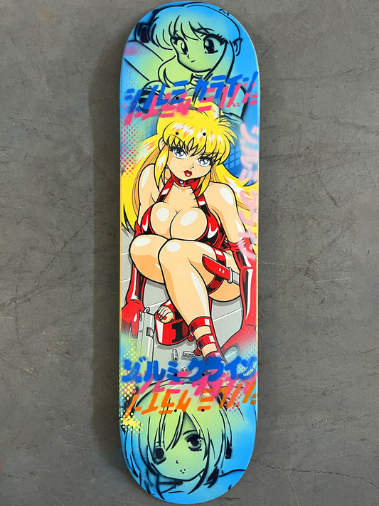 city hunter  8.25 X 32.25 BLUE/GREEN MIXED PROCESS SIGNED 1 of 1