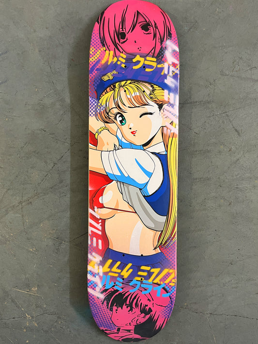 kimiko 8.0 X 31.75 PINK/BLUE MIXED PROCESS SIGNED 1 of 1