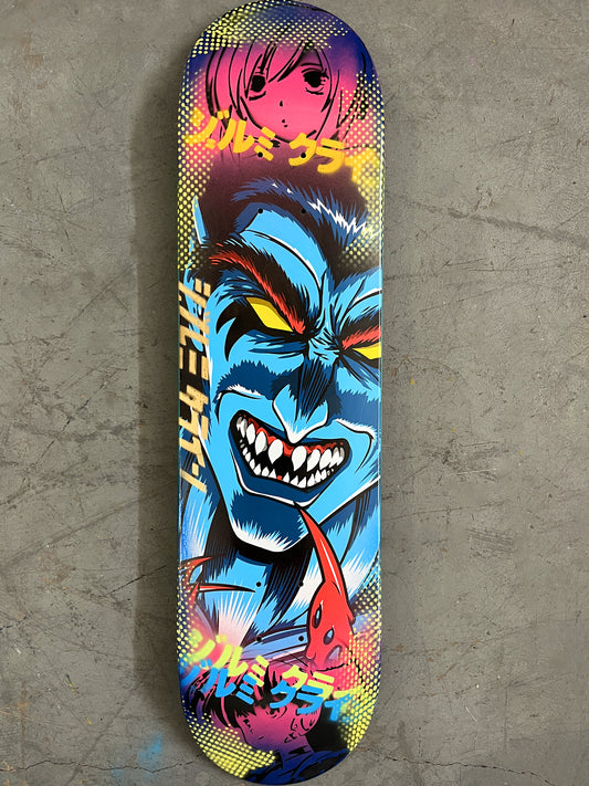demon hunter 8.0 X 31.75 PINK/PURPLE ANODIZED MIXED PROCESS SIGNED 1 of 1