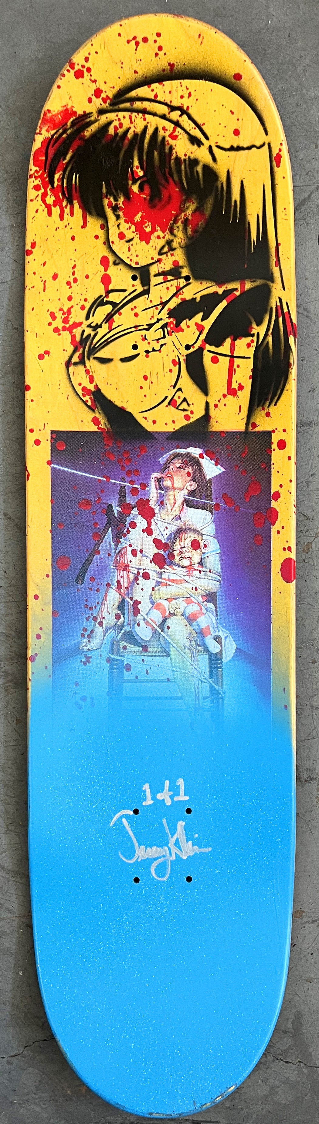 braindead nurse 8.5 X 32.25 BLOOD EDITION MIXED PROCESS SIGNED 1 of 1