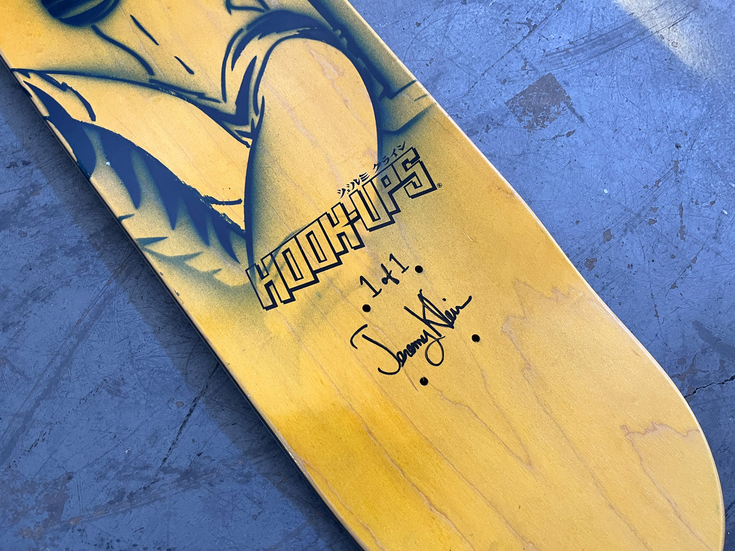 rock killer 7.88 X 31.75 BLUE/BLUE ANODIZED MIXED PROCESS SIGNED 1 of 1