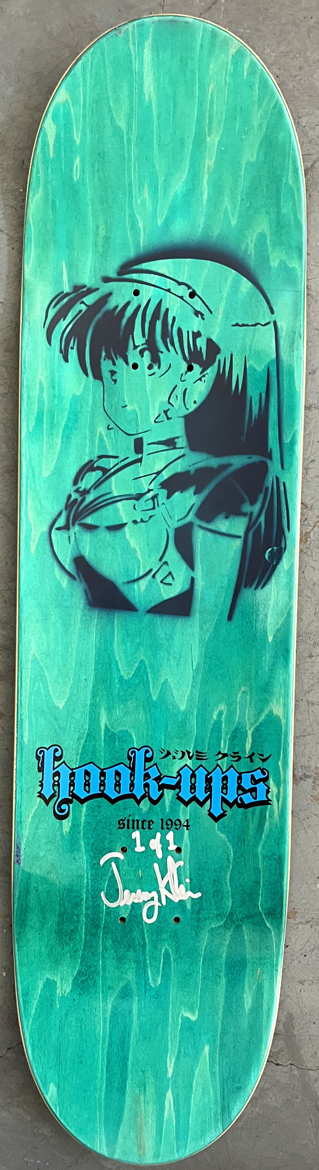 evil snow white 8.25 X 32.25 BLUE/GREY MIXED PROCESS SIGNED 1 of 1