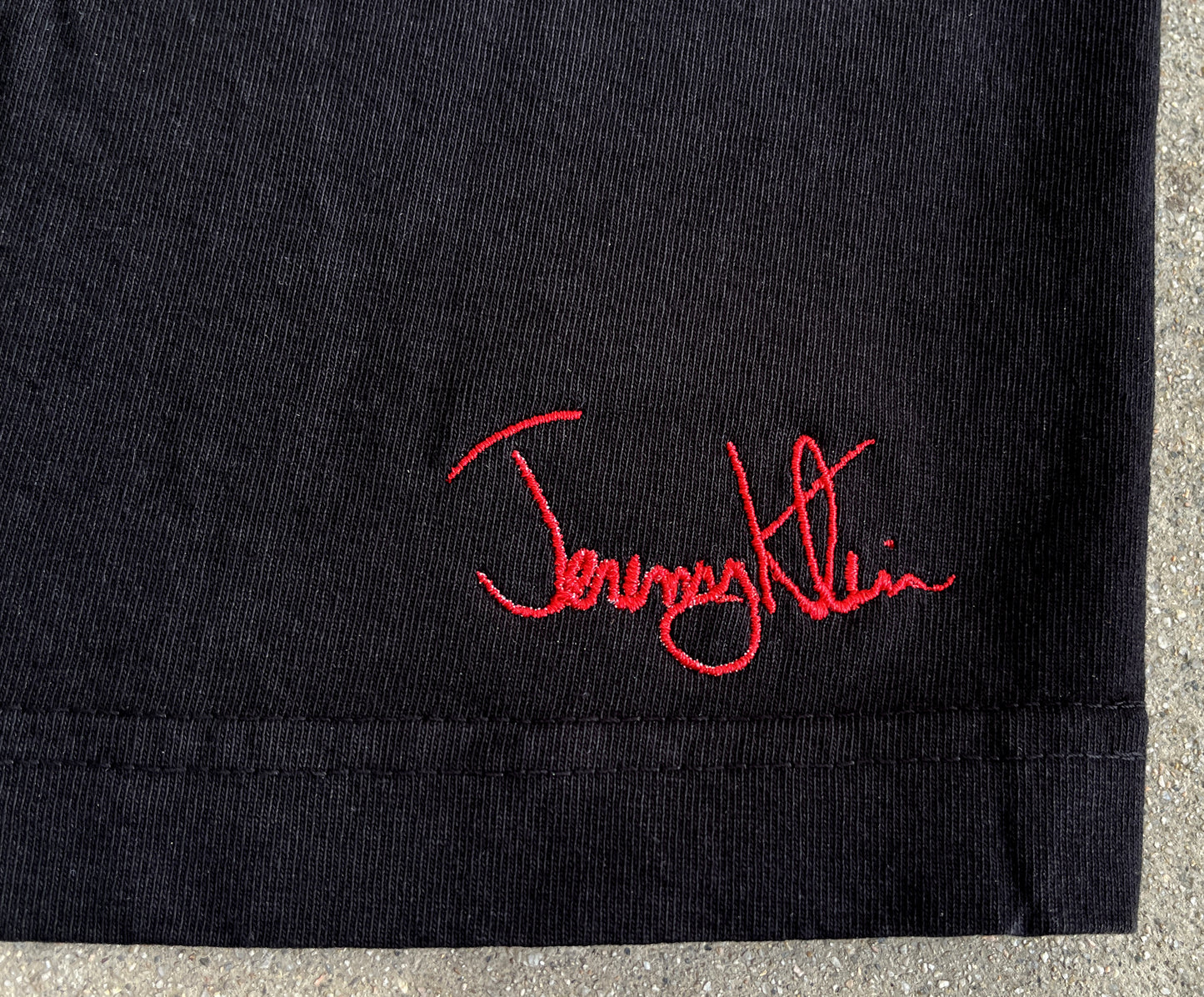 klein black eye kid premium signature t-shirt w/embroidery - BLACK