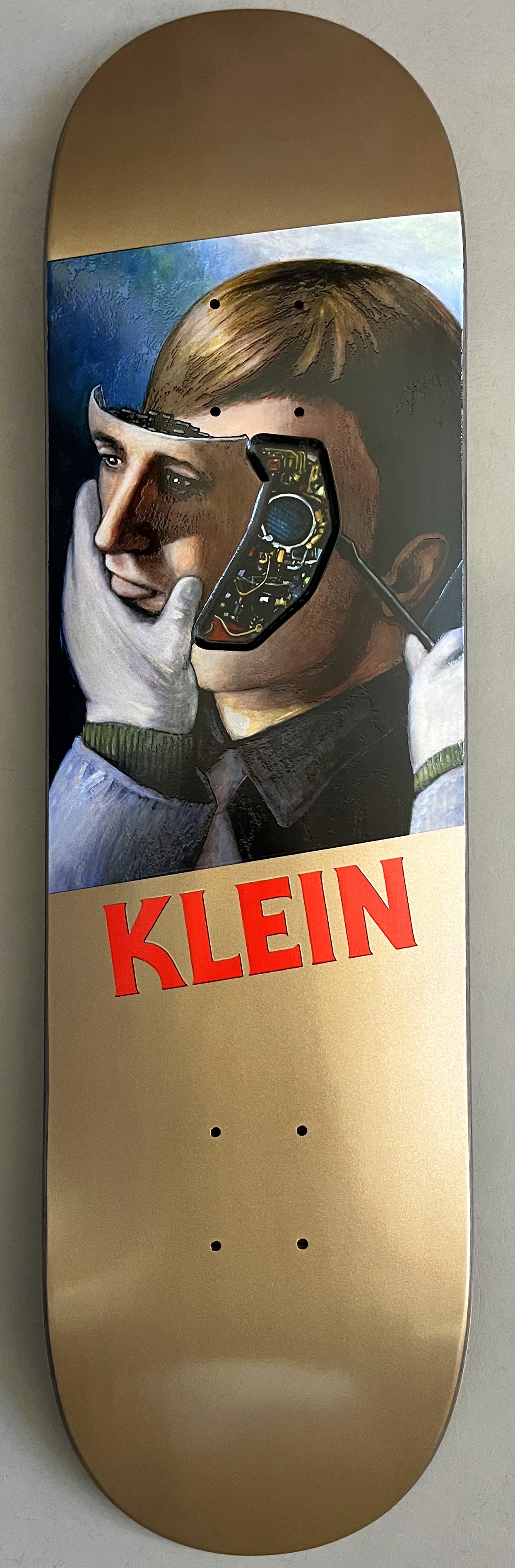 klein hammers METALLIC GOLD 8.25 X 32.25 SIGNED