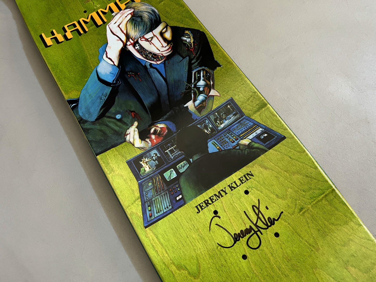 klein hammers METALLIC GOLD 8.25 X 32.25 SIGNED