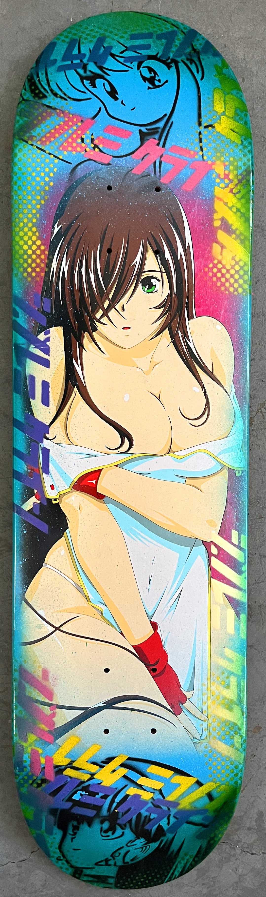 MARIKO mariko 8.25 X 32.25 BLUE GLITTER/AQUA ANODIZED MIXED PROCESS