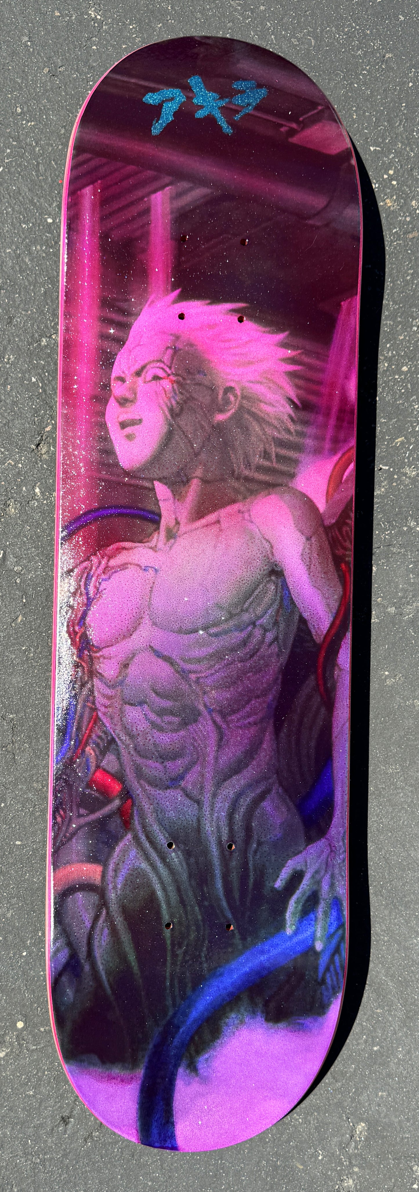 tetsuo 2 PINK/PURPLE GLITTER 8.25 X 32 1 of 1 SIGNED