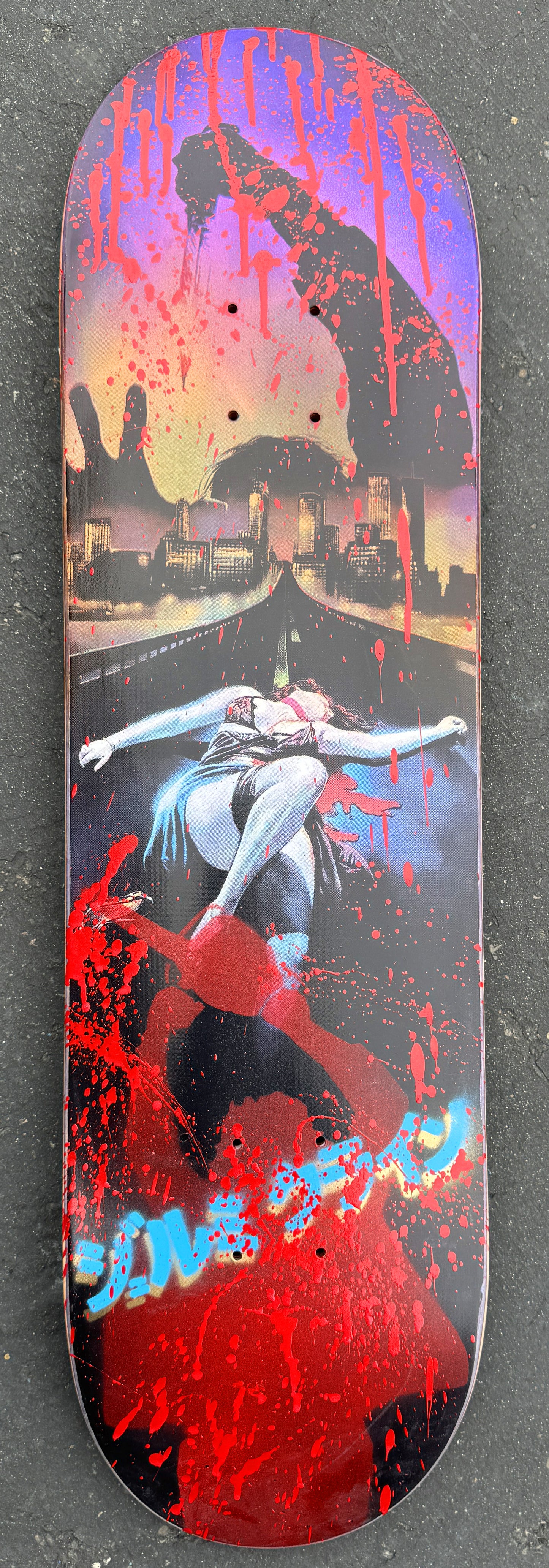 SIGNED tokyo ripper 8.5 X 32.25 CHAINSAW MASSACRE VERSION 1 OF 1