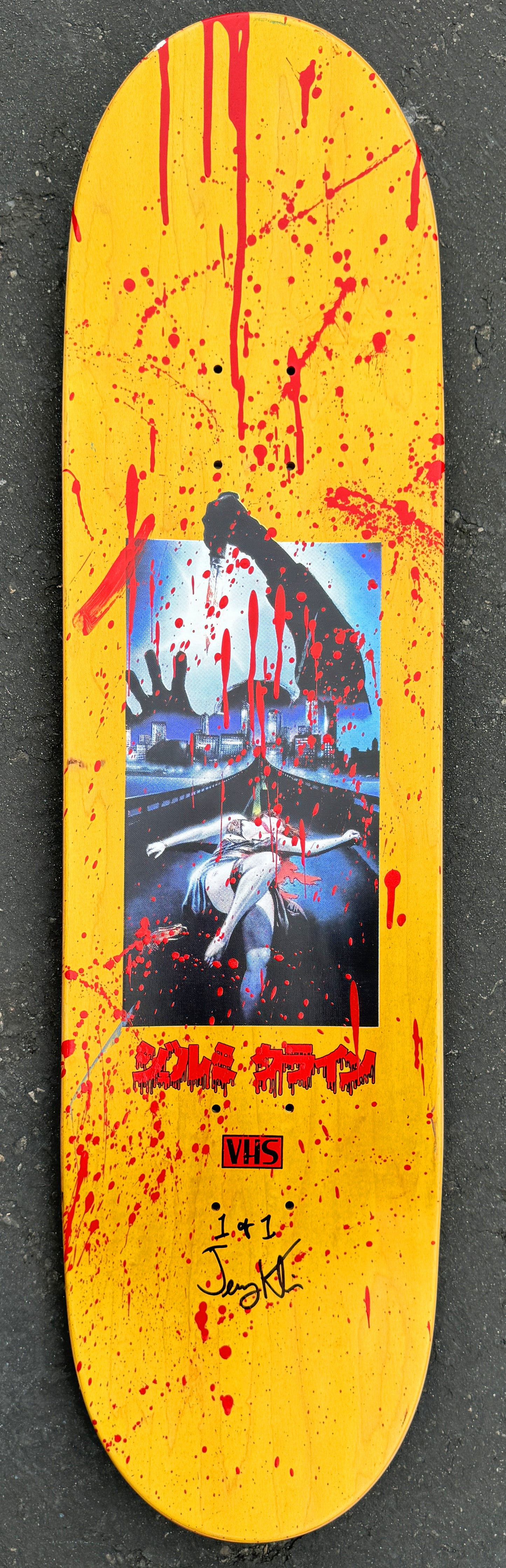 SIGNED tokyo ripper 8.5 X 32.25 CHAINSAW MASSACRE VERSION 1 OF 1