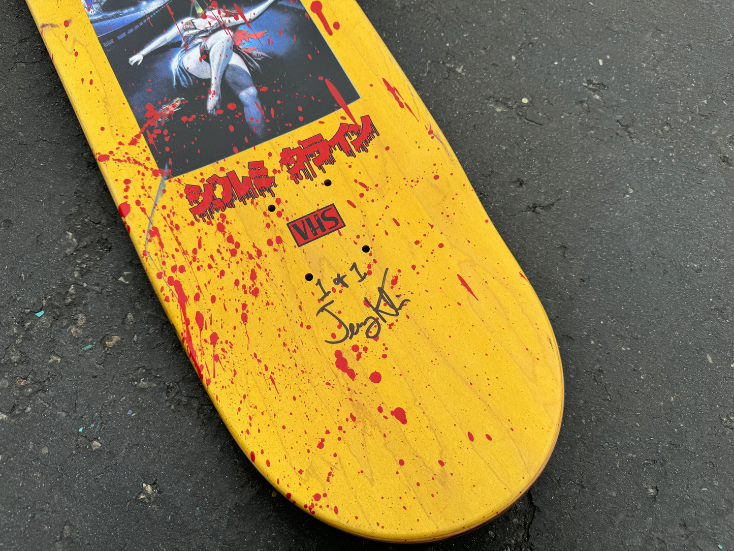 SIGNED tokyo ripper 8.5 X 32.25 CHAINSAW MASSACRE VERSION 1 OF 1