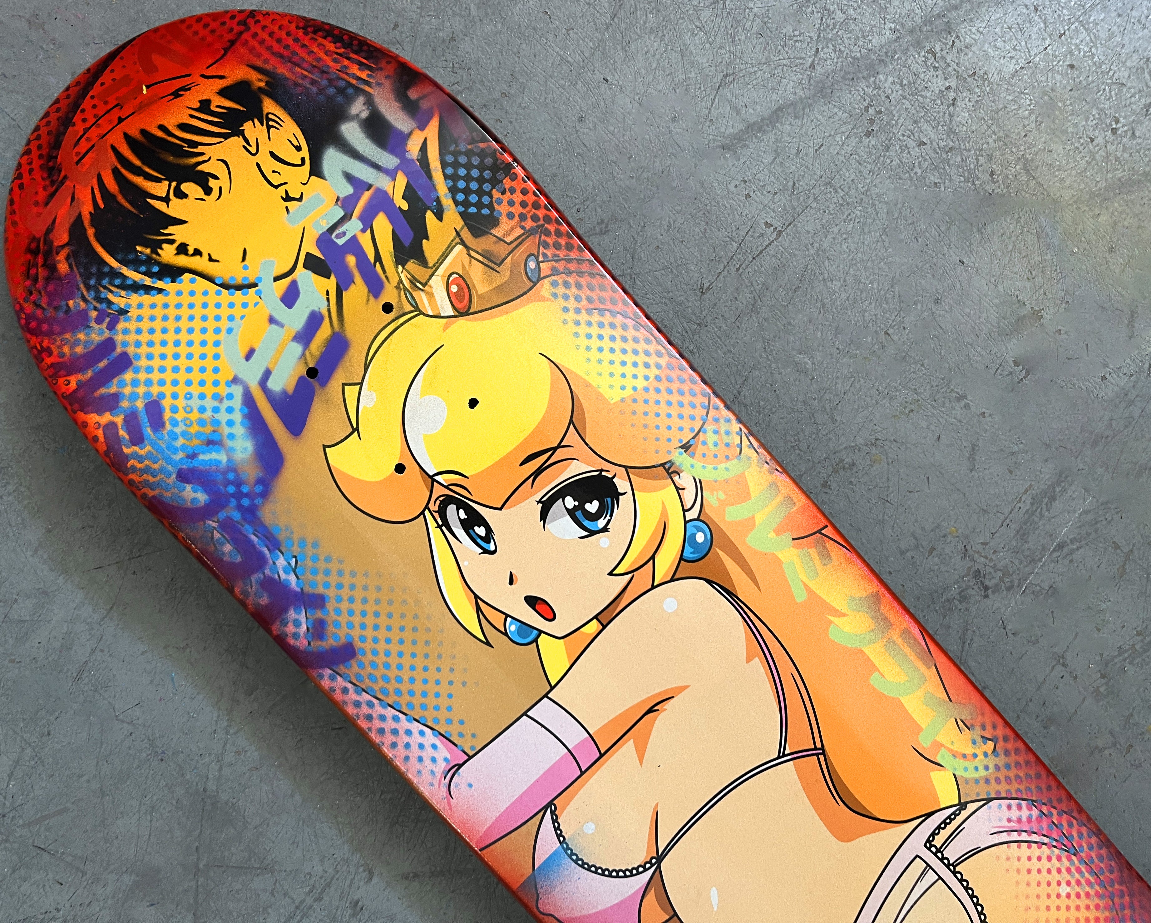 peach 8.5 X 32.25 METALLIC GOLD/YELLOW/RED ANODIZED MIXED