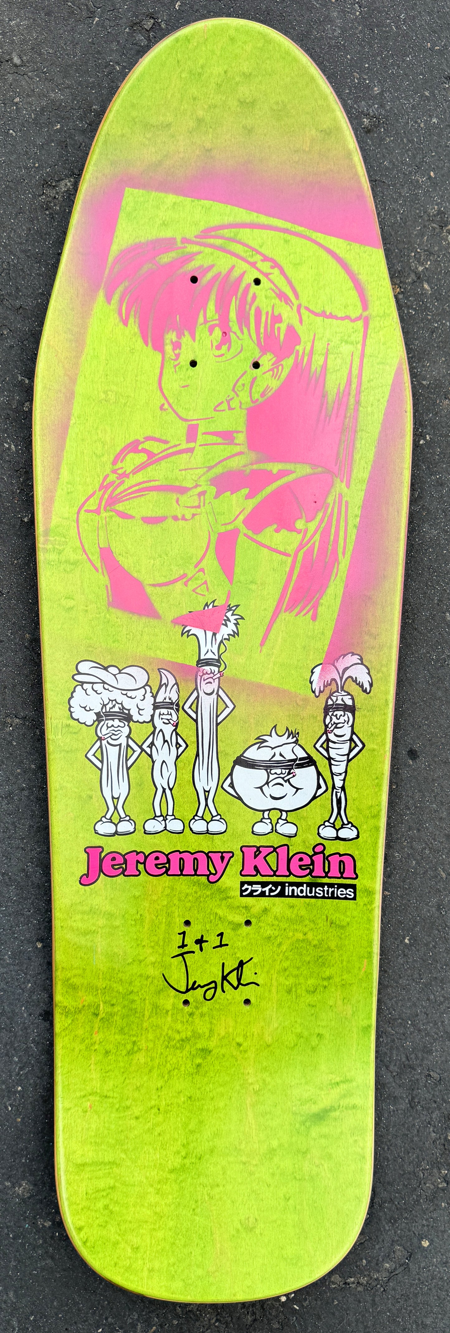 jeremy klein silk screened candy bar board COTTON CANDY 9.75 X 31.75 1 OF 1