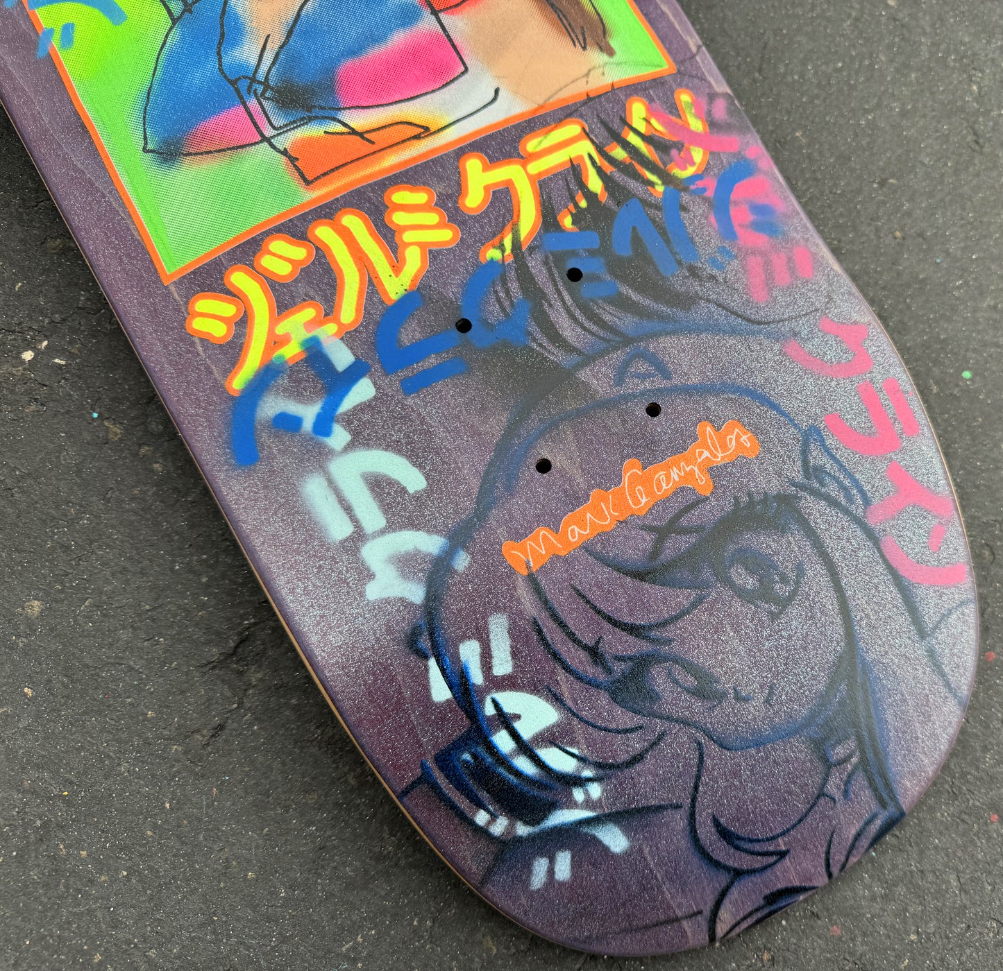 gonz dream girl PURPLE GLITTER 9.5 X 31.75 1 OF 1