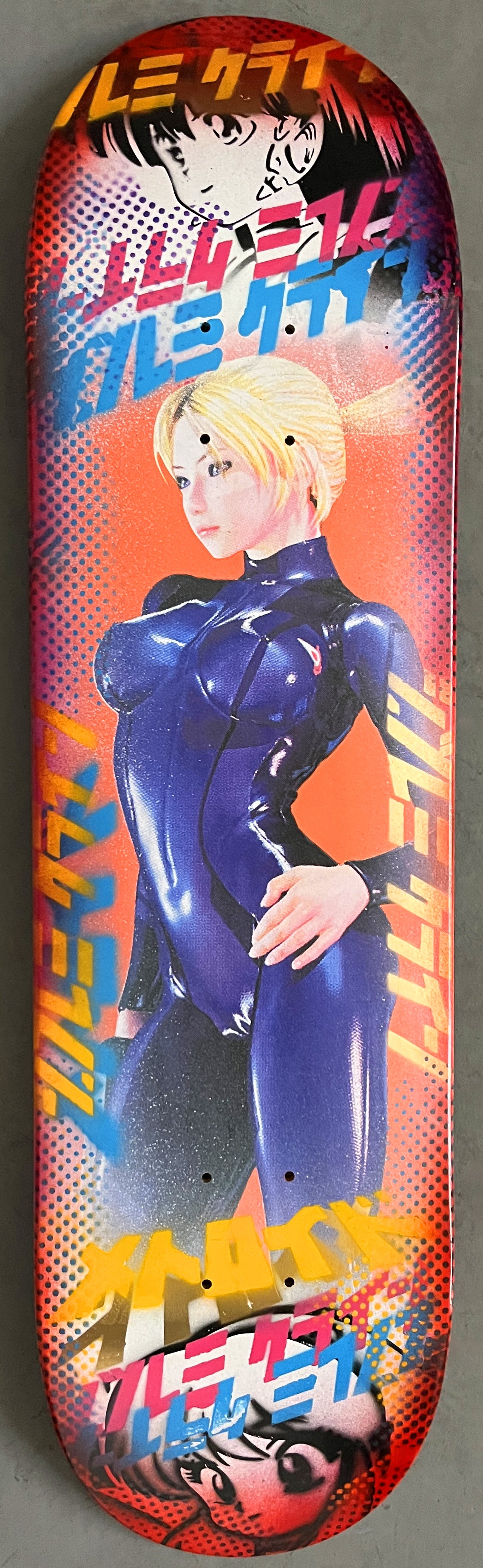 samus zero suit 8.25 X 32.25 WHITE/RED ANODIZED MIXED PROCESS SIGNED 1 of 1