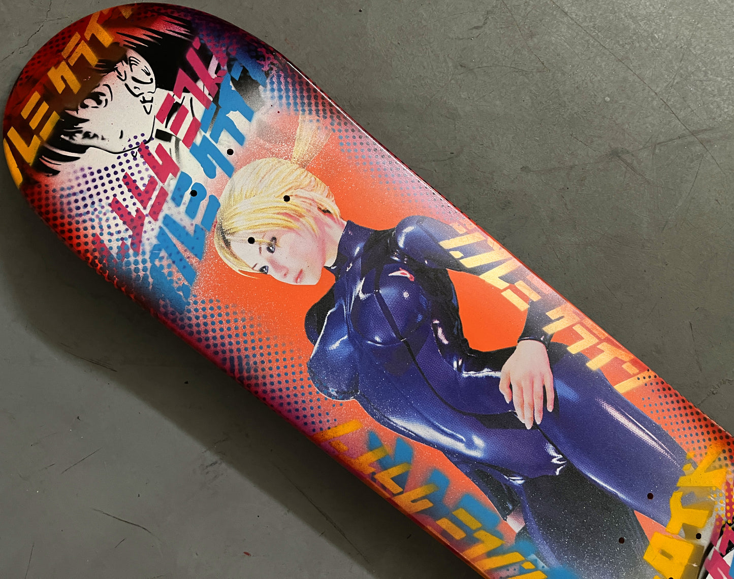 samus zero suit 8.25 X 32.25 WHITE/RED ANODIZED MIXED PROCESS SIGNED 1 of 1