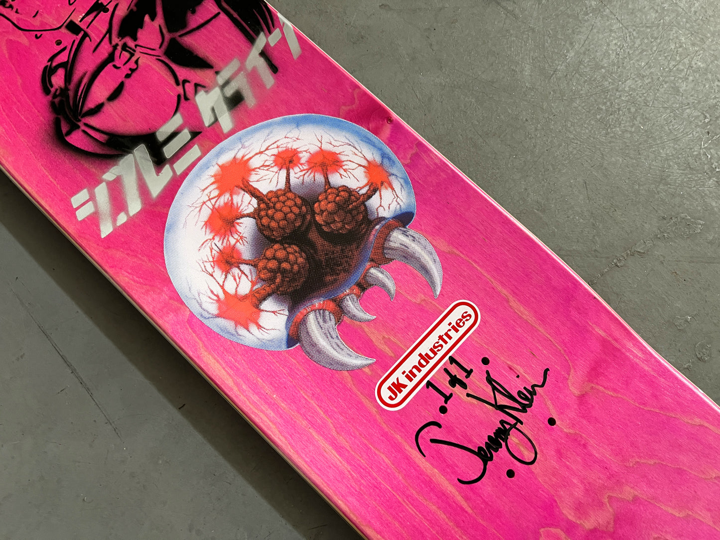samus zero suit 8.25 X 32.25 WHITE/RED ANODIZED MIXED PROCESS SIGNED 1 of 1