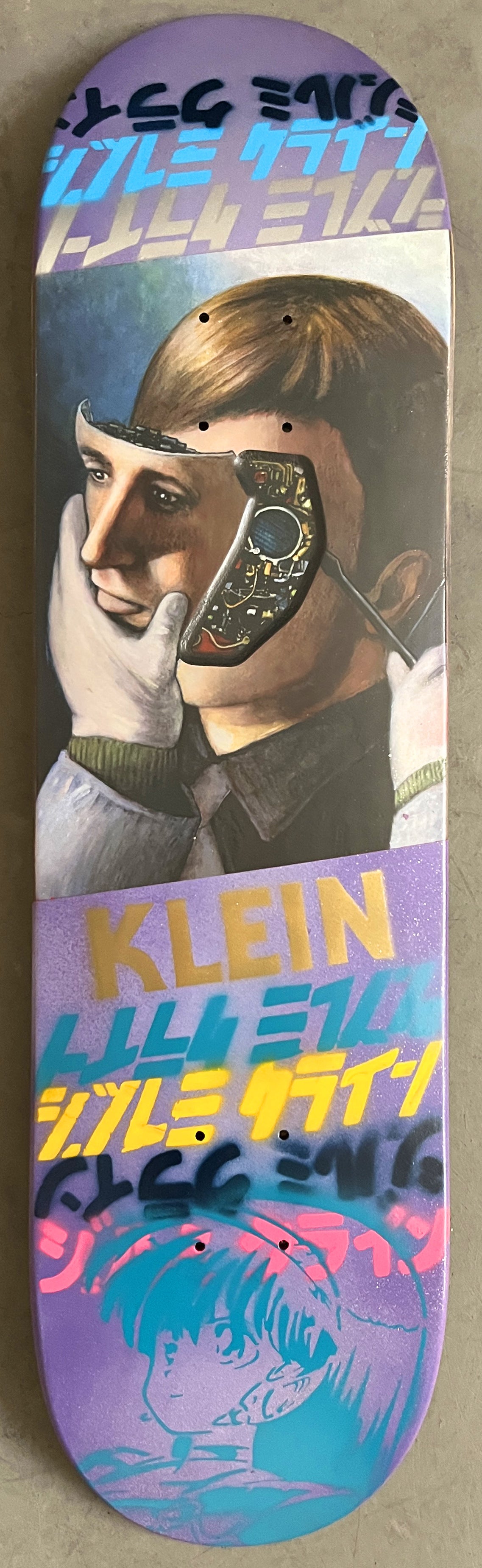 klein hammers 8.25 X 32.25 PURPLE GLITTER GRADIENT MIXED PROCESS 1 of 1