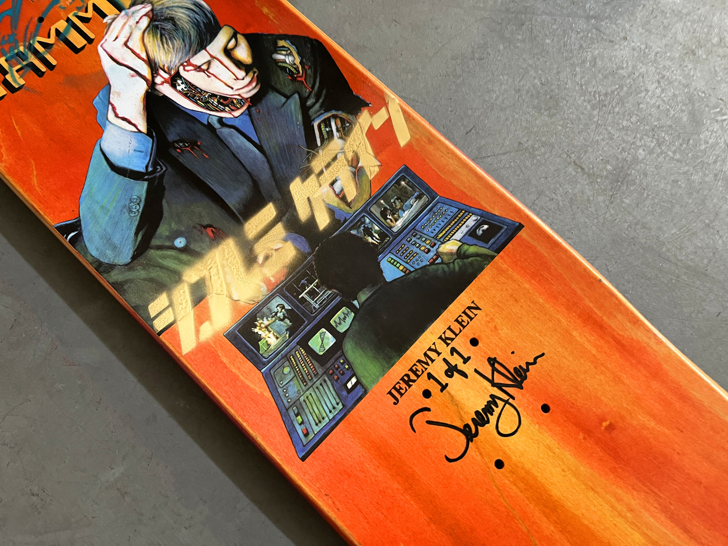 klein hammers 8.25 X 32.25 PURPLE GLITTER GRADIENT MIXED PROCESS 1 of 1