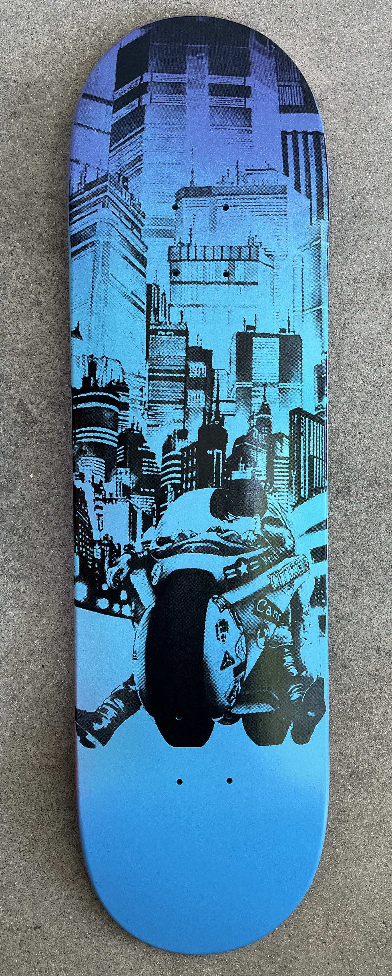 neo tokyo PURPLE/BLUE 8.5 X 32.25 1 OF 1 SIGNED