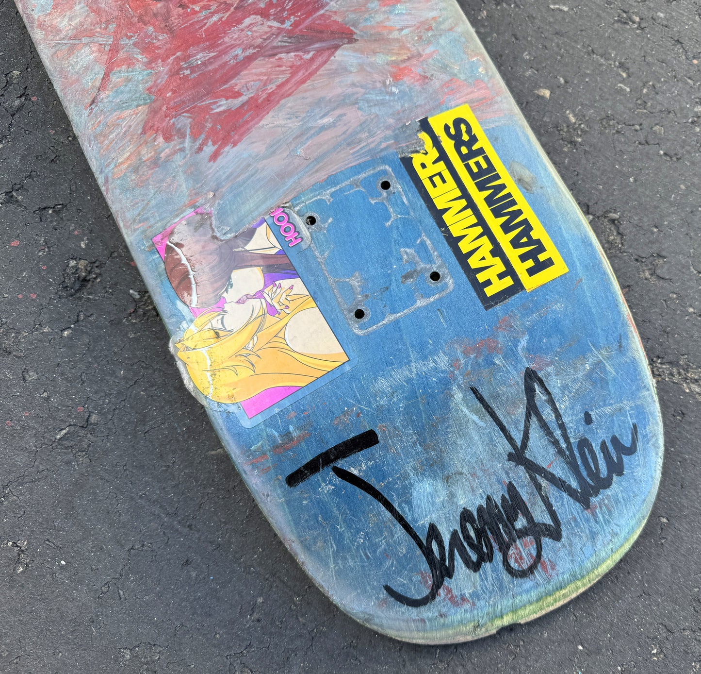 klein personal rider board #27 - 8.25 X 32.25 1 OF 1 SIGNED