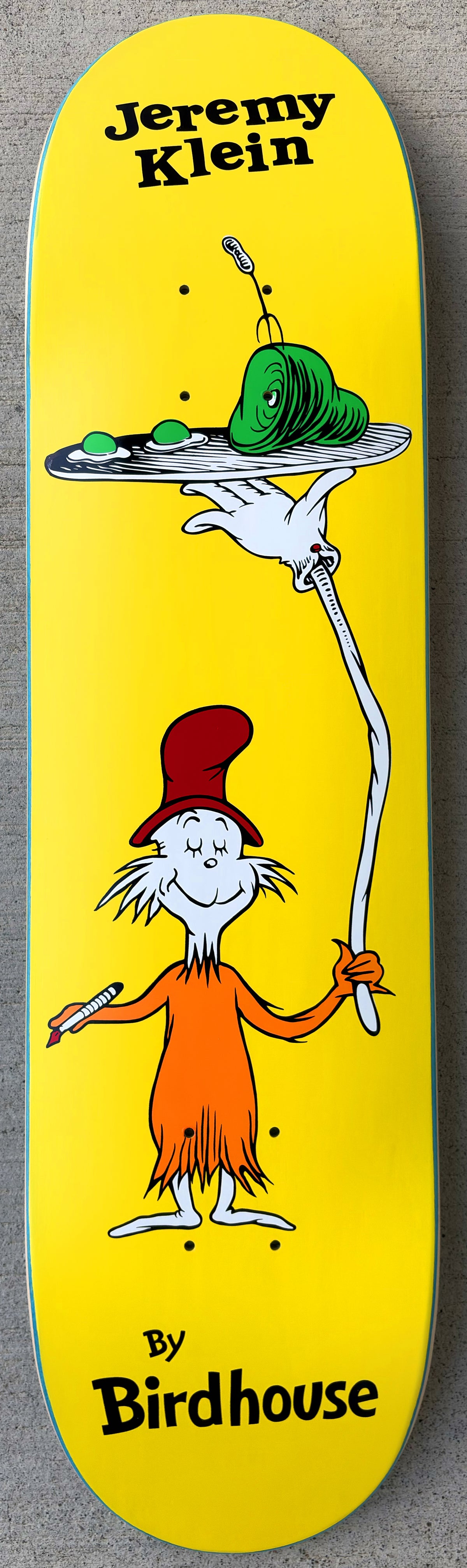 SIGNED green eggs board OG COLOR 8.0 X 31.75 HAND SCREENED