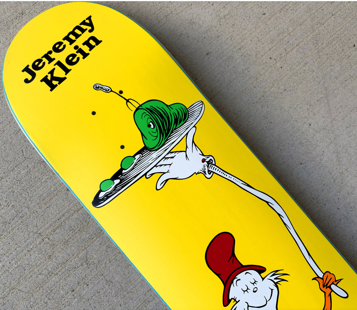 SIGNED green eggs board OG COLOR 8.0 X 31.75 HAND SCREENED