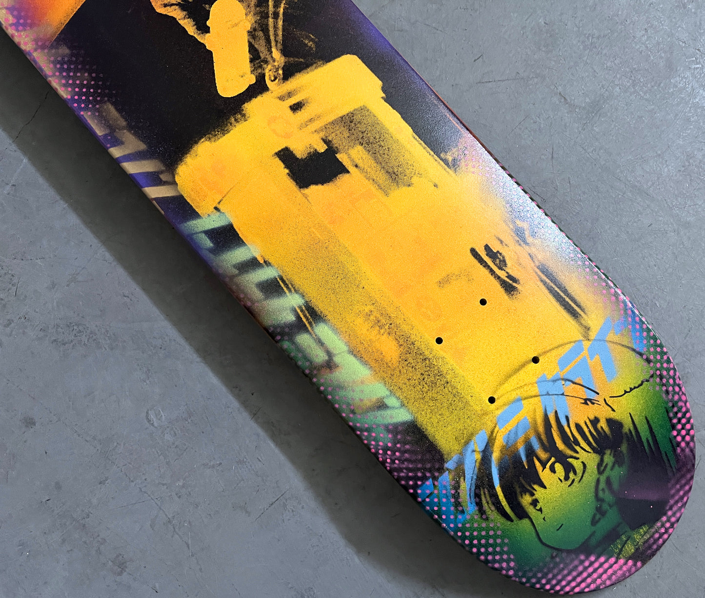 the end klein fast plant 8.25 X 32.25 HAND SCREENED MIS-PRINT II MIXED PROCESS SIGNED 1 of 1