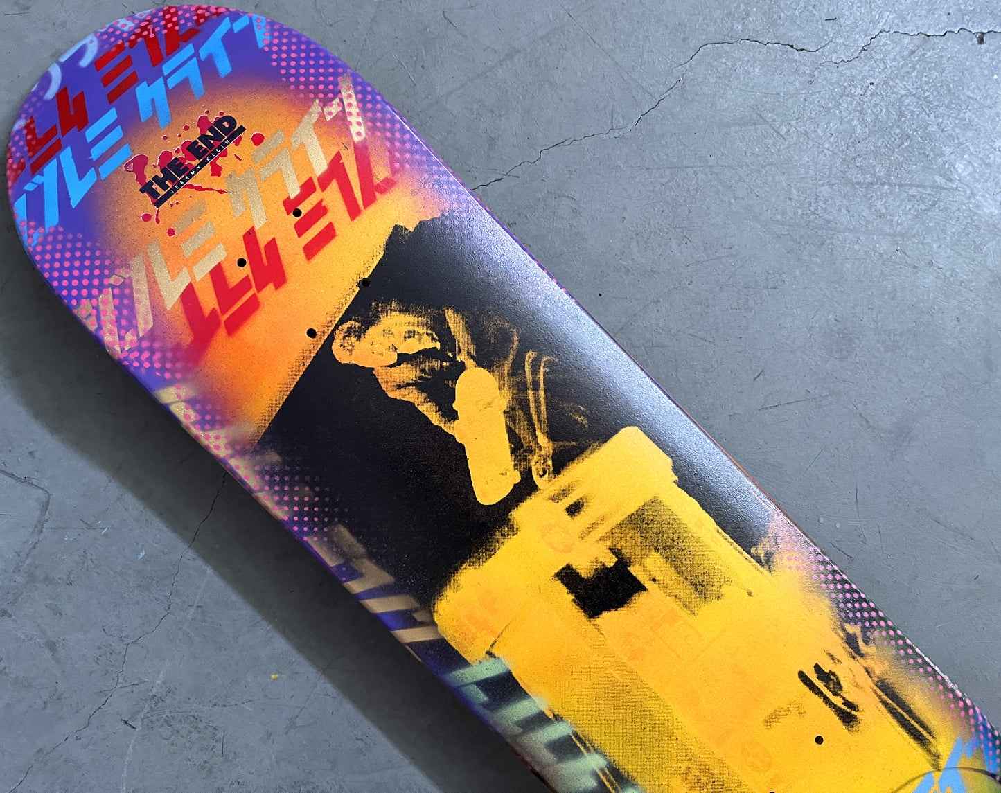 the end klein fast plant 8.25 X 32.25 HAND SCREENED MIS-PRINT II MIXED PROCESS SIGNED 1 of 1